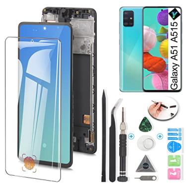 Imagem de YWLRONG Tela Oled para Samsung Galaxy A51 2019 Substituição de Tela para Samsung A51 A515U A515A Sm-A515F/Ds Sm-A515U Display Lcd Conjunto de Digitalizador Painel de Toque de Tela com Sensor de Impres
