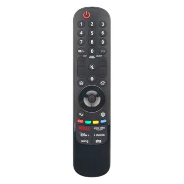 Imagem de AULCMEET AKB76045002 MR24GA Sub AKB76045102 Controle remoto substituto Voice Magic adequado para LG Smart TV OLED55B4PUA OLED55C4AUA OLED55C4PUA OLED55G4SUB OLED65B4AUA OLED65B4EUA OLED65B4PUA