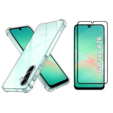 Imagem de Capa Capinha Anti Impacto e Película 9D Para Samsung Galaxy A16 A26 A3