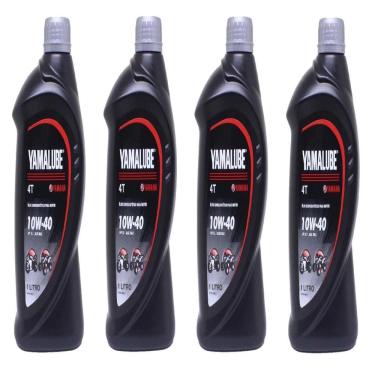 Imagem de Kit Com 4L Óleo Yamalube Semissintético 10W40 Fluo 125 Mt01 V-Max Xvs950a