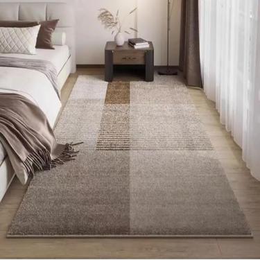 Imagem de Tapete de imitação de caxemira para sala de estar, quarto, cabeceira, decorativo, macio e confortável, lavável (120 x 200 cm (3,9 x 6,5 pés)/FYR 5)