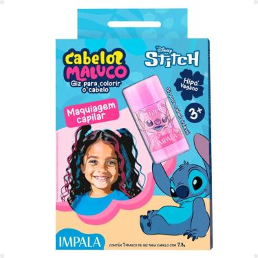 Imagem de Giz Para Colorir o Cabelo Stitch Cabelos Maluco Rosa Angel