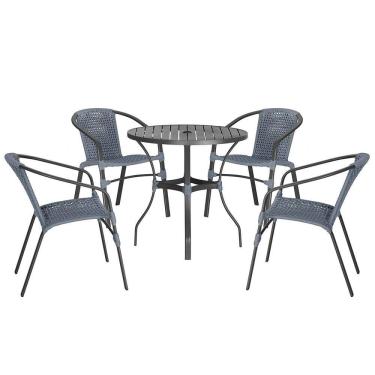 Imagem de 04 Cadeiras Floripa e Mesa Roma Trama 