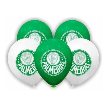 Imagem de Balão Redondo 8 Polegadas Festa Palmeiras 20 Uni Piffer Festas - Inspi
