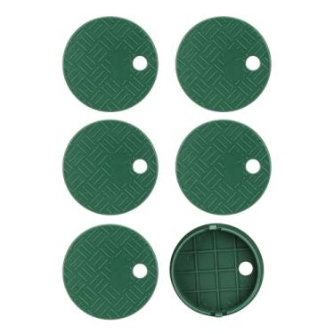 Imagem de KVMORZE 6 peças de substituição de tampa de caixa redonda de 6 válvulas para sistema de irrigação verde ao ar livre sistema de irrigação sistema de água gramado
