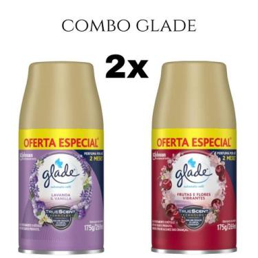Imagem de Combo Odorizador de Ambiente Glade Refil Automatic 269ml, Roxo/Vermelh