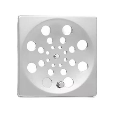 Imagem de Ralo Rotativo Quadrado Sem Caixilho Aço Inox 10x10cm - Leão