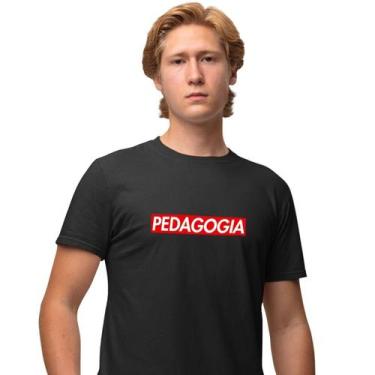 Imagem de Camisa Camiseta Masculina Estampada Pedagogia Supreme 100% Algodão Fio