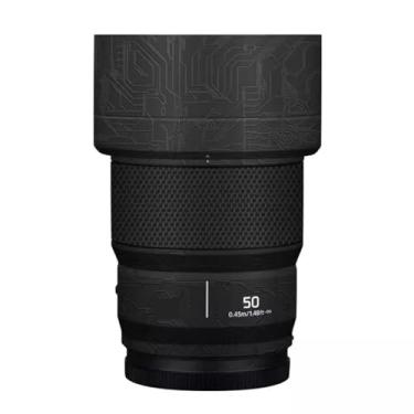 Imagem de 50 1.8 Película protetora para lente de câmera película protetora decalque adesivo antiarranhões acessórios para Panasonic Lumix S 50 mm F1.8 (preto circuito)