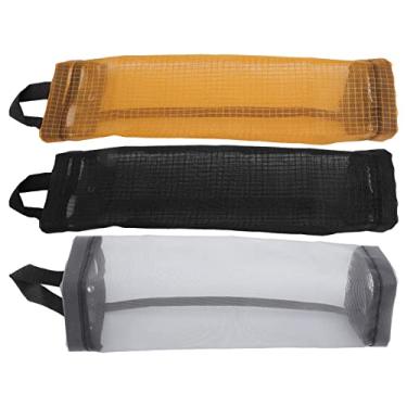 Imagem de Porta de Saco de Lixo, Trabalhador de Casa de Malha Pendurada Saco de Armazenamento para Cozinha, Banheiro, Armário, Reutilizável e Durável, Economia de Espaço, Fácil de Agarrar (Amarelo)