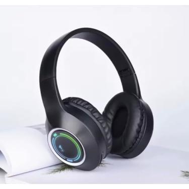 Imagem de M3 Headset Bluetooth emissor de luz Folding LED Card Headset sem fio TYPE-C Carregamento Multi-cena Use Game Office (Preto)