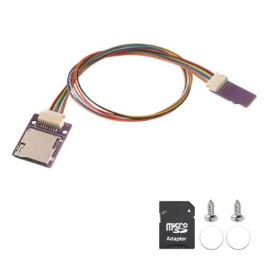 Imagem de PinQiongZhe Adaptador de cabo de extensão micro SD macho para fêmea extensor de cabo flexível de PVC suporta Ender 3 Pro/Ender 3 V2/Ender 5 Plus/Ender 5 Pro/Raspberry Pi (15 cm)