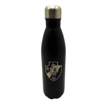 Imagem de Garrafa Cantil Inox Vasco Preta 750 Ml - Cebola Brindes