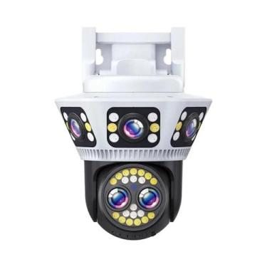 Imagem de Câmera IP WiFi 8K Externa 10X Zoom PTZ AI Rastreamento De Vigilância P