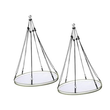 Imagem de Generic 2 bandejas coletoras de sementes para pássaros, bandejas suspensas, alimentador fácil de limpar, plataforma prática e resistente para alimentação de, Diâmetro 50.5 Cm