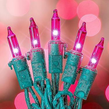 Imagem de mimigogo Luzes De Halloween Roxas Para Exterior, 50 Lâmpadas Incandescentes À Prova D'Água, Mini Cordão Com Certificação Ul 13 Pés Decorações Natal, Halloween, Festas, Quintal, Pátio