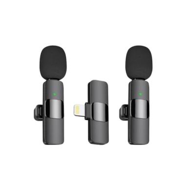 Imagem de Microfone de Lapela Sem Fio Kit com 2 Peças Compativel Iphone Ipad Redução de Ruído Gravação Profissional Entrevistas Vlogs YouTube TikTok Aulas online 1 Transmissor - Premium