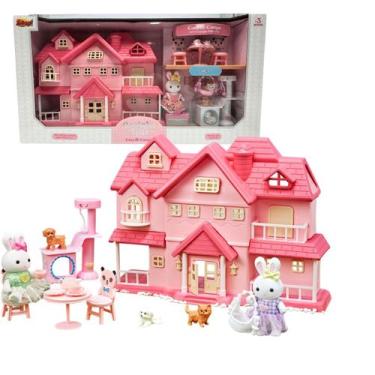 Imagem de Casinha Feliz Casa De Campo Tipo Sylvanian Family - Com Acessórios Ide