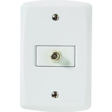 Imagem de Conjunto Tomada TV SAT 57145/017 Branco - Tramontina