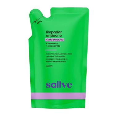 Imagem de Limpador Facial Antiacne Sallve Refil 240ml