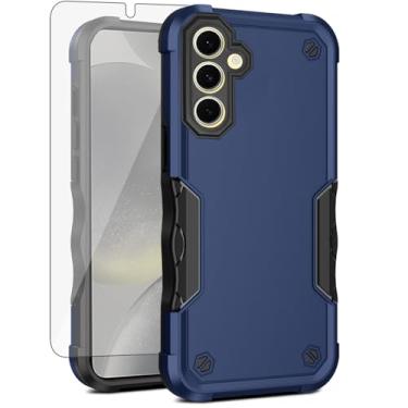 Imagem de Asuwish Capa de celular para Samsung Galaxy S24/S25 5G com protetor de tela de vidro temperado, híbrida, fina, resistente, à prova de choque, rígida, acessórios de proteção S 24 24S 25 25S G5 SM-S931U