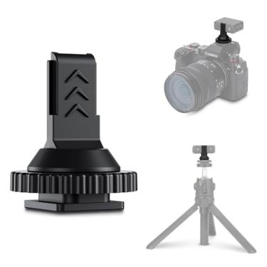Imagem de JJC Adaptador De Sapata Fria Para Microfone Dji Com Parafuso 1/4", Abs Durável Câmeras Canon, Nikon E Sony, Vlogs Gravação Vídeo