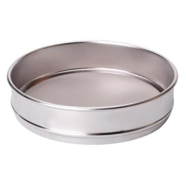 Imagem de predolo Peneira de farinha de aço inoxidável, peneira redonda para farinha para panificação, de malha fina, filtro de esmalte cerâmico, de teste de amostra de, Malha 100