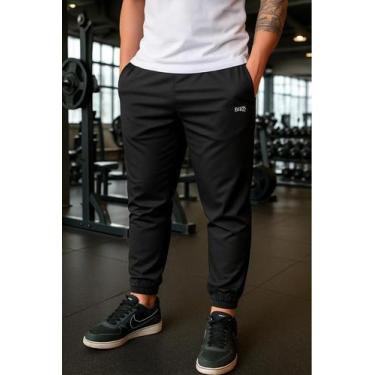 Imagem de Calça Academia Masculina Dry fit, Preto, GG