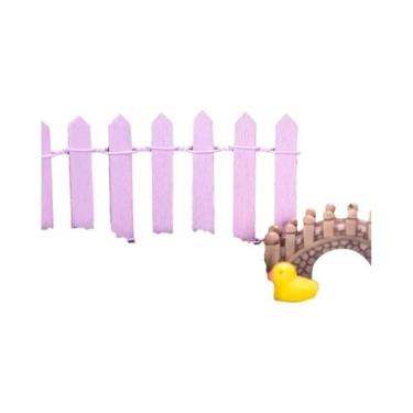 Imagem de Mini Cerca De Palheta De Madeira Para Jardim, Decoração De Bonsai, Con