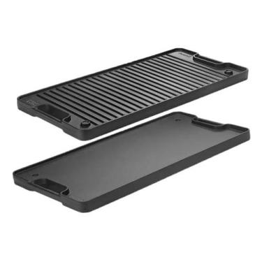 Imagem de Chapa Bifeteira Alça Ferro Fundido Double Beef Fundição Santana