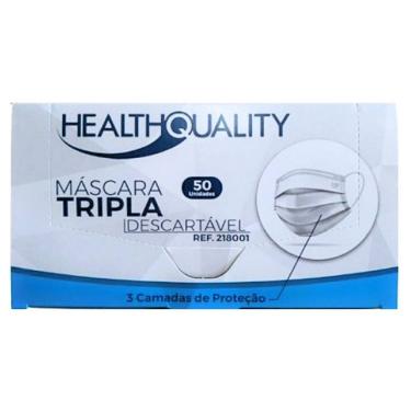 Imagem de Máscara Cirúrgica Descartável Health Quality Tripla Camada