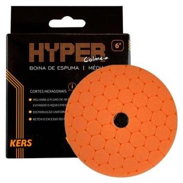 Imagem de Boina de Espuma Laranja Kers Hyper 6 Polegadas - Refino