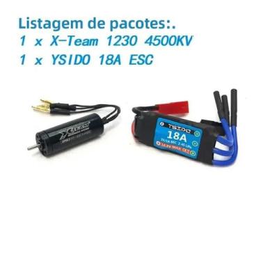 Imagem de Mini Motor Brushless 11000KV 4500KV Com Combo ESC 18A Para Carro RC 1/