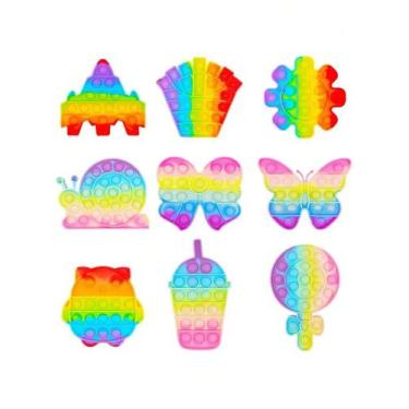 Imagem de Conjunto De Brinquedos Pop It Fidget Para Adultos, Alívio Do Estresse,