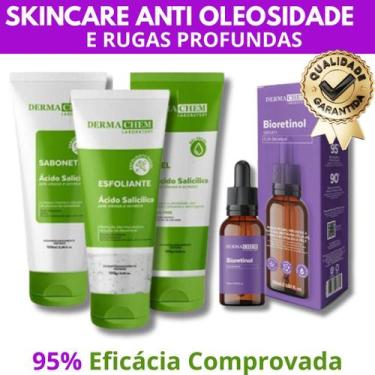 Imagem de Kit Skincare Acido Salicilico Anti Oleosidade e Acne, Sérum Bioretinol