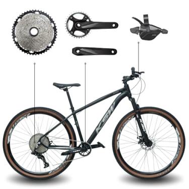 Imagem de Bicicleta Aro 29 Bike Ksw Mtb 12v Marchas K7 11-50 Quadro em Alumínio 6061 (Preto/Prata, 15)