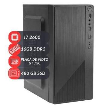 Imagem de PC Intel I7 2600 Placa H61 16GB Placa De Vídeo GT730