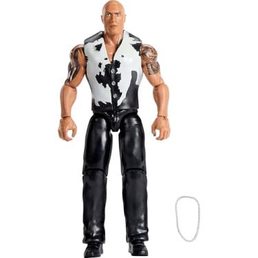 Imagem de Mattel WWE The Rock Action Figure, Main Event Series #156, 6-inch Collectible Superstar with 14 Articulation Points & Life-Like Look