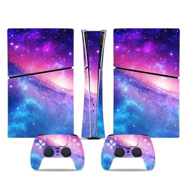 Imagem de Adesivo Skin para console PS5 Slim, capa protetora para controle de edição digital (roxo)