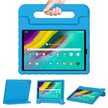 Imagem de Capa infantil para Samsung Galaxy Tab S5e 10,5 polegadas lançado em 2019 modelos de tablet (SM-T720/SM-T725/SM-T727), capa protetora à prova de choque com alça conversível de espuma para meninos e