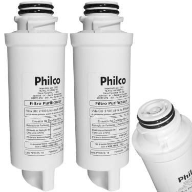 Imagem de 2X Filtro Refil Philco Carvão Ativado Purificador Água Ph20