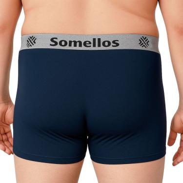 Imagem de Cueca Boxer Somellos PLUS SIZE Microfibra Premium Confortável