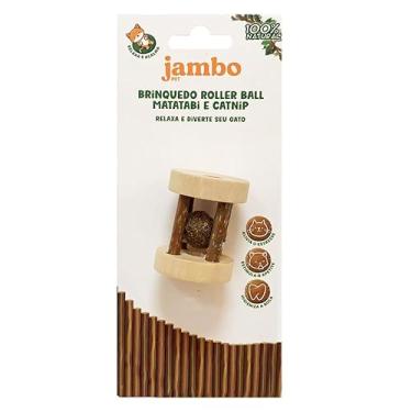 Imagem de JAMBO PET Brinquedo para Gatos,Roller Ball, Feito de Matatabi e Catnip 100% Natural