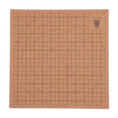 Imagem de Placa de macramamento com grades quadrilhas de trança de cortiça de grades para fabricação de pulseiras e artesanato DIY 30x30cm