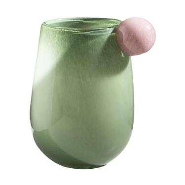 Imagem de Generic Vaso de vidro para flores secas, arranjo minimalista de flores secas, enfeite de mesa para prateleira, decoração de quarto, sala de estar, presente de