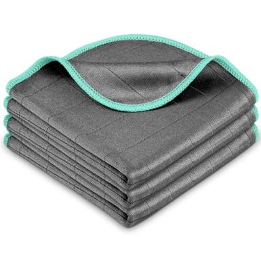 Imagem de Airlab Pano de limpeza de microfibra para limpador de vidros, polimento de janela, detalhes automáticos, pratos de secagem sem fiapos, cozinha, banheiro, panos de limpeza mágicos, pacote com 3, 30 x