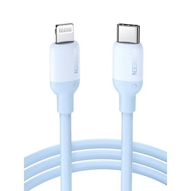 Imagem de UGREEN Cabo USB C para Lightning de 90 cm – Cabo Lightning com certificação MFI, cabo Lightning PD USBC azul de silicone super macio