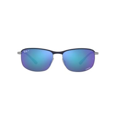 Imagem de Óculos de Sol Ray-Ban Polarizado 0RB3671CH 92044L Tam 60 / Azul/Chumbo - Lentes Azul Espelhado