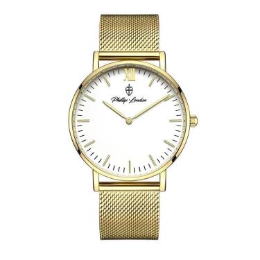 Imagem de Relógio Masculino Greenwich Mesh Golden White 40mm