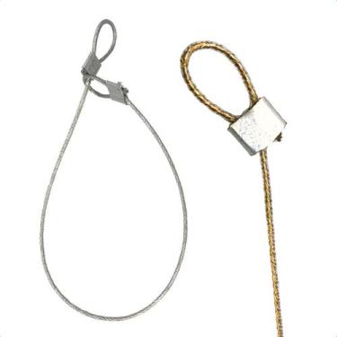 Imagem de Cabo De Aço Antifurto Bicicleta Bike Mala Capacete 40cm 2mm - Primos P